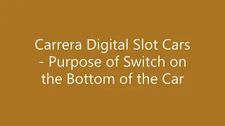 Carrera Digital Explanation - Digital to Analog Switch or Polarity Switch