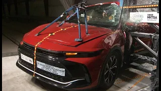 Toyota Crown Hybrid Side Pole Crash Test (2023)