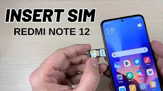 How to INSERT (dual) SIM CARD & Memory SD in XIAOMI Redmi Note 12 5G