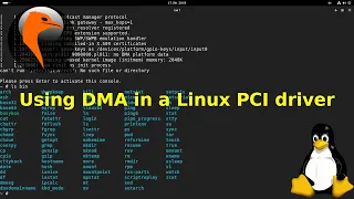 Using DMA in a Linux PCI or PCI Express Driver