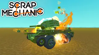 Смертельная танковая контратака советов | Scrap Mechanic Война