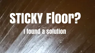 HOW TO  Stain WOOD Floor |  DIY  |  Stain Sticky |Solutions