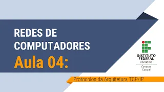 Redes de Computadores - Aula 04: Protocolos da Arquitetura TCP/IP (parte 02)