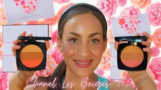 ☀️CHANEL LES BEIGES 2024 ~ HEALTHY SUN-KISSED POWDERS IN "MEDIUM CORAL" AND "MEDIUM ROSE GOLD"