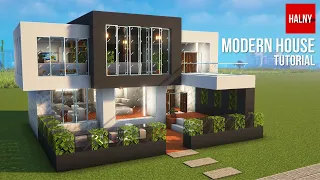 Minecraft modern house tutorial