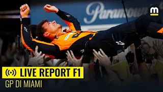 LIVE REPORT F1: a Miami la MCLAREN TORNA a vincere vo... Lando!