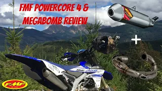 MOTO EXHAUST REVIEW: FMF RACING POWERCORE 4 & MegaBomb Header!