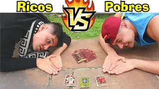 RICOS VS POBRES BATENDO BAFO SÓ COM FIGURINHAS LEGENDS E BRILHANTES #28