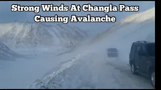 Snow clearance at Changla Pass at 17700 ft. Massive Avalanche blocked roads.