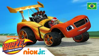 Blaze se transforma num carro de corridas super-rápido! | Blaze e os Monster Machines