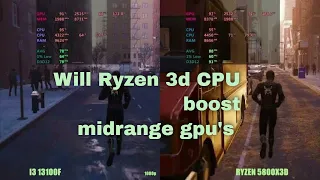 I3 13100f Vs Ryzen 5800x3d And 6700xt - Who's Holding Back