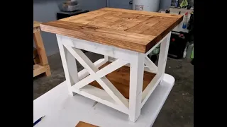 Detailed How To Build Farmhouse End Table For Beginners Explained As I Go