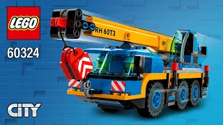 LEGO® City Mobile Crane (60324)[340 pcs] Step-by-Step Building Instructions | Top Brick Builder