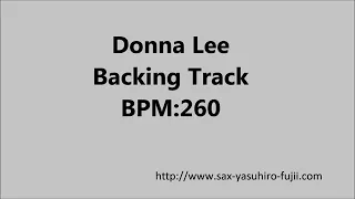 Donna Lee - Backing Track - BPM260