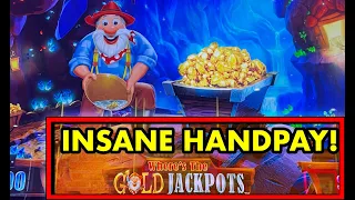 THIS WAS SHOCKING! My Biggest Jackpot Handpay EVER on Where's the Gold!