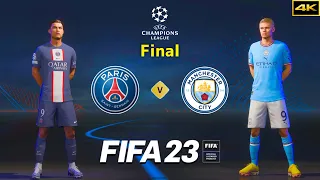 FIFA 23 - PSG vs. MANCHESTER CITY - Ft. Ronaldo - UEFA Champions League Final - PS5™ [4K]