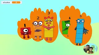 Fire Blocks , Numberblocks intro song but they are Fire