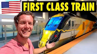 USA'S $37 HIGH SPEED TRAIN IN FLORIDA (BRIGHTLINE) 🇺🇸 ANY GOOD?