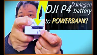 How to re-use the damaged DJI Phantom 4 battery as a Super Lithium Powerbank Battery System