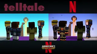 Minecraft: Story Mode - Episode 5 Trailer | Original vs. Netflix comparison