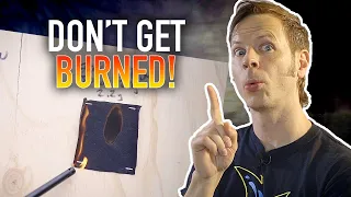 Fire Spinning Safety: Cotton vs Polyester Burn Test!