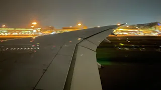 [4K NIGHT DEPARTURE] Singapore Airlines Boeing 787-10 Dream)liner Takeoff from SIN