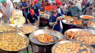 CRAZY RUSH AT RAMADAN IFTAR TIME! STREET IFTARI SNACKS | BEST IFTAR FOOD ON STREET | STREET FOOD