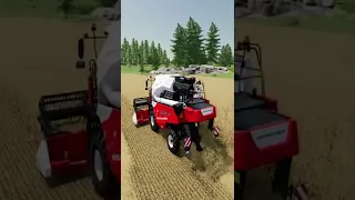 Harvesting Oat Farming Simulator 22 PS5 #shorts