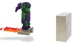 Monster Magnets Vs Green Goblin | How To Make Green Goblin Marvel With Magnetic Balls