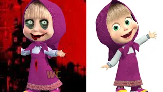 Masha And The Bear Halloween Art 2023 | ماشا والدب | bhoot | masha y el oso | cartoon | WC