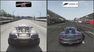 Assetto Corsa vs Forza Motorsport 6 - Porsche 918 Spyder Sound Comparison