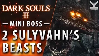 Dark Souls III - Mini Boss - 2 Sulyvahn's Beasts - Irithyll of the Boreal Valley