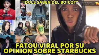 IDOLS SON CONCIENTES DEL BOICOT, LO IGNORAN? FATOU DE BLACKSWAN ELOGIADA POR SU REACCION A STARBUCKS