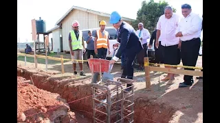 Fijian Attorney-General officiates at the ground-breaking ceremony at Fiji Rice Limited, Dreketi