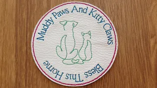 Kay's Cutz Free Muddy Paws & Kitty Claws Coaster   from Kreative Kiwi