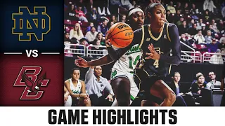 Notre Dame vs. Boston College Women's Basketball Highlights (2022-23)