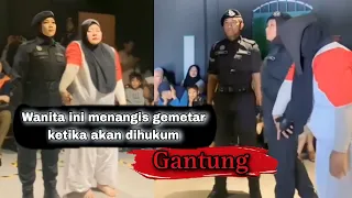 Wanita ini menangis gemetar ketika akan dihukum g4ntun9