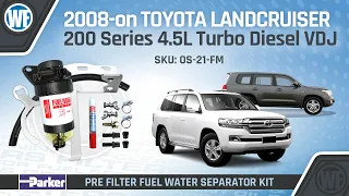 Fuel Manager Pre-Filter Kit Installation for Toyota Landcruiser 200 Series VDJ 2008-on - OS-21-FM
