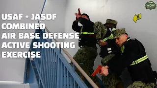 JASDF USAF Combined Active Shooter Training for Air Base Defense.