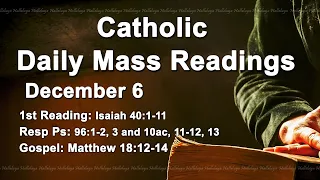 Catholic Reading for Today Tuesday December 6 2022 | Catholic Daily Mass Readings