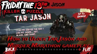 Friday the 13th Killer Puzzle How to Unlock Tar Jason with Murder Marathon Gameplay Footage