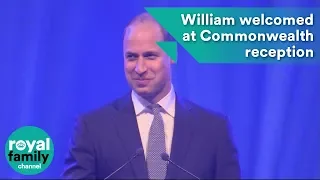 Prince William receives warm welcome at Commonwealth reception