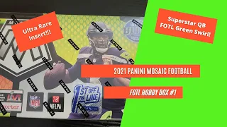 2021 Mosaic Football FOTL Box #1 - Awesome Box - Storm Chasers + Superstar QB Green Swirl!!!