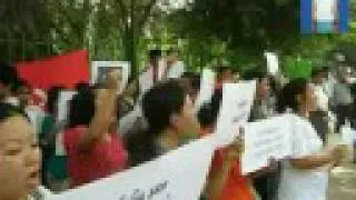 Protest against Burmese Military Government Army's gang-rape