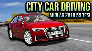 City Car Driving - Audi A6 55 TFSI Sedan 2019 | Cinematic | Custom Sound | 1080p & G27