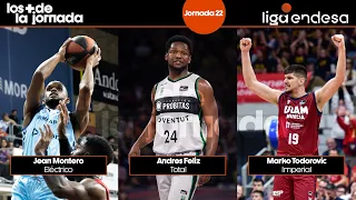 Los Más de la Jornada 22: Jean Montero, Andres Feliz y Marko Todorovic | Liga Endesa 2023-24