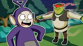 SHREK.EXE COMING FOR ME! | Tinky Winky Plays: 3 SCARY GAMES