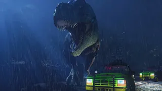 T-Rex Breakout - Terrifyingly Realistic Recreation of the T-Rex Scene From Jurassic Park!