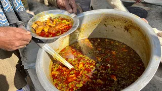 Famous street food mutton Siri paye Dhaba Hotel