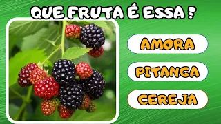 Você sabe que FRUTA é essa ? QUIZ FRUTAS. 🍇 🍌🥑.            #fruit #quiz